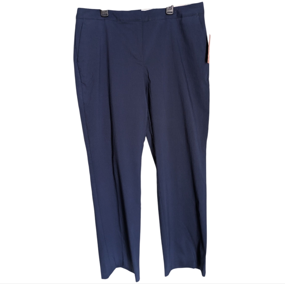 Izod Women's Navy Blue Stretch Dress Pants Size 12 NWT